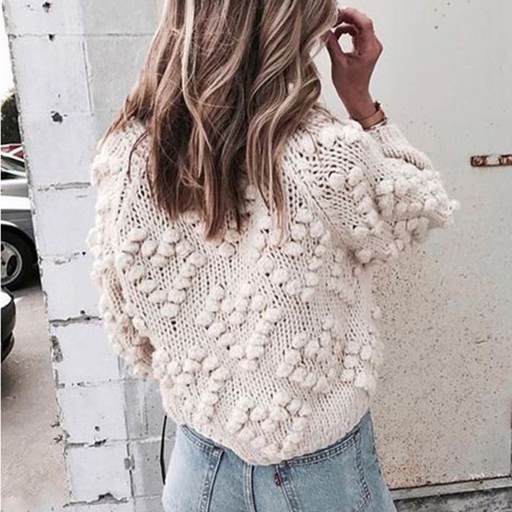 Cream Knit Cardigan